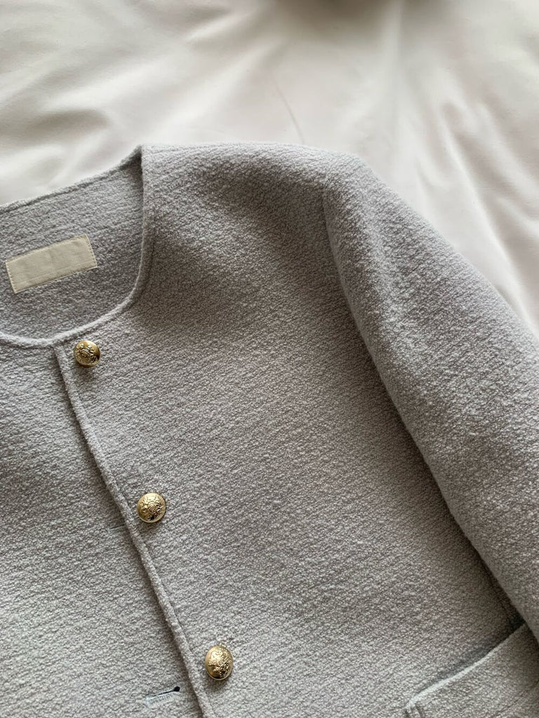 [🍂F/W] Gold Button Wool Tweed Jacket🧡Premium