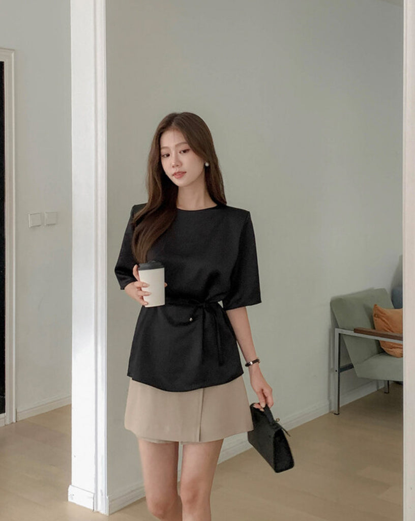 [🍂F/W] Rose Satin Blouse