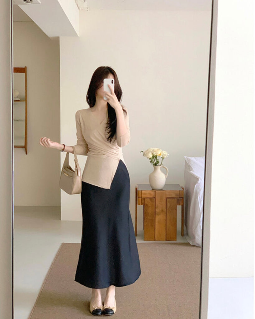 [🍂F/W] Rendezvous Mermaid Satin Skirt
