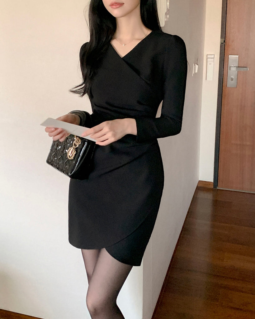 [🍂F/W] Aren Warp Pleated Dress