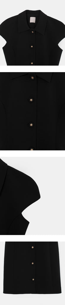 [🍂F/W] After Gold Buttons Mini Dress