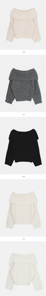 [🍂F/W] Jennie Softly Off-Shoulder Sweater