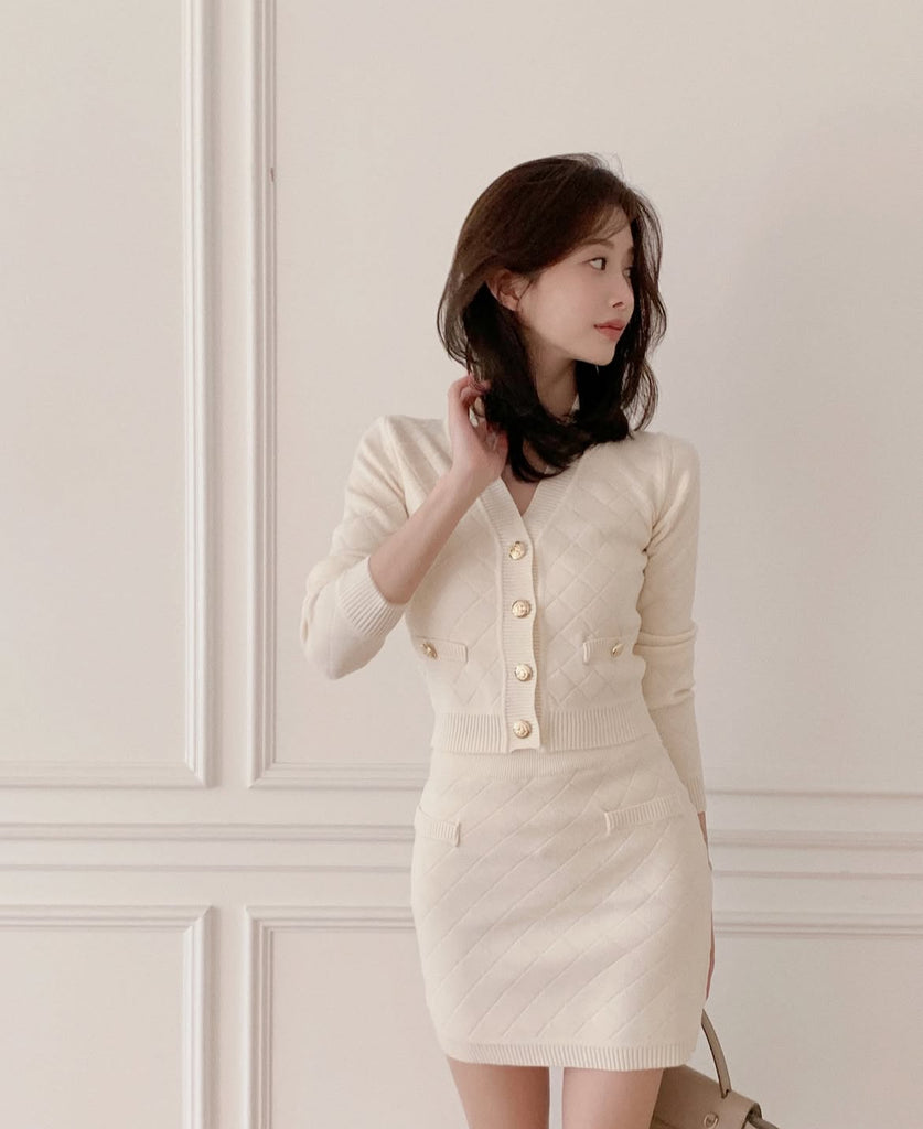 [🌷S/S] Alina Knit Cardigan + Skirt Set
