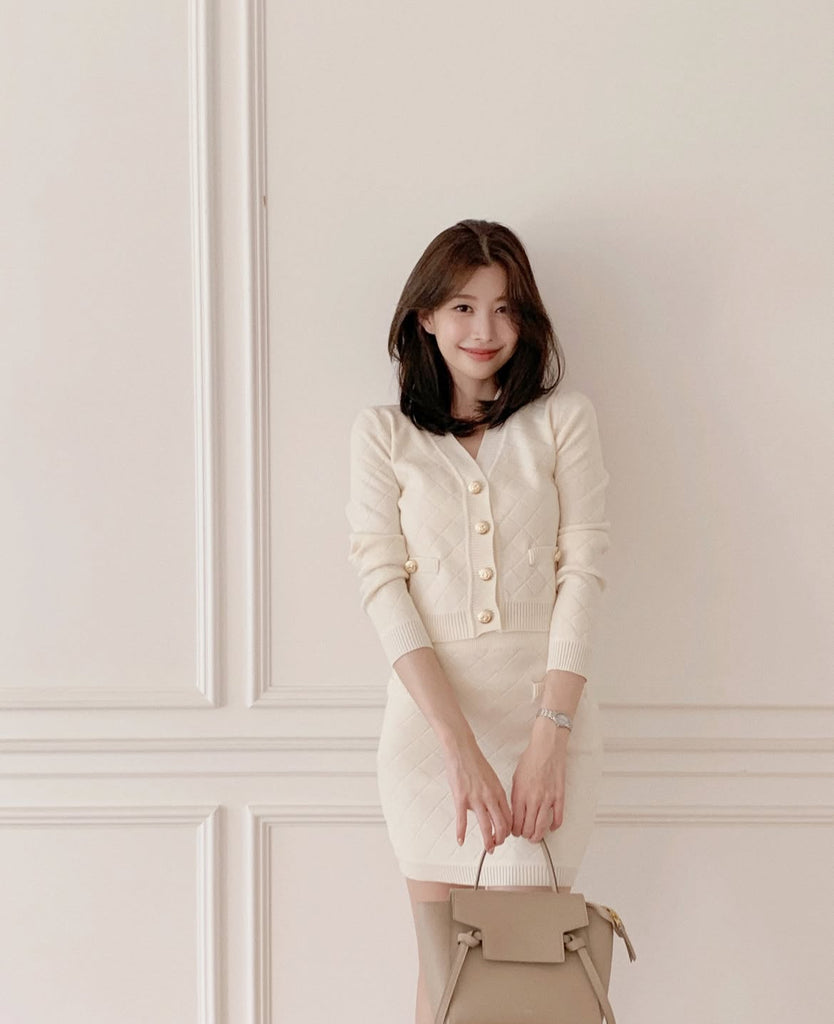 [🌷S/S] Alina Knit Cardigan + Skirt Set
