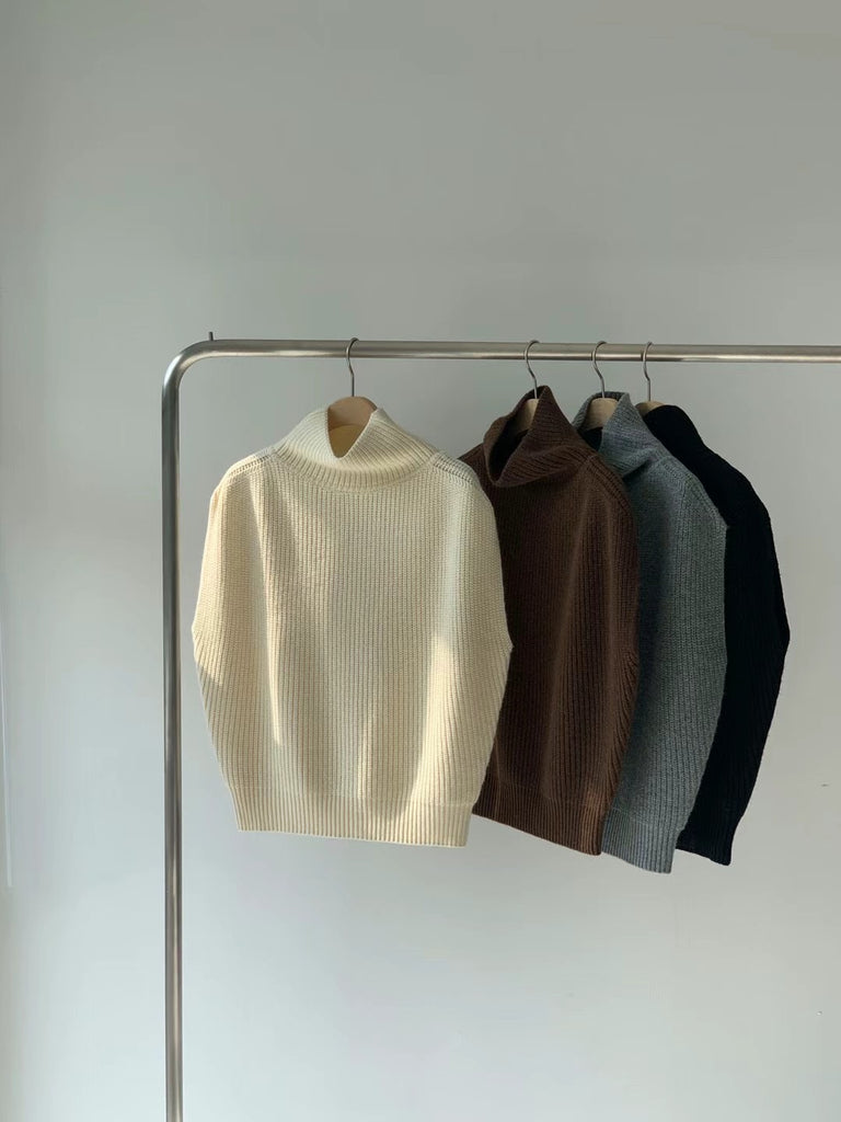 [🍂F/W] Wool Turtleneck Knitted Vest