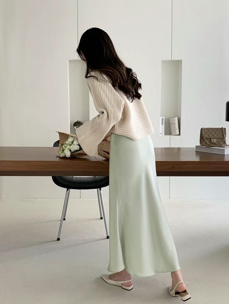 [🍂F/W] Rendezvous Mermaid Satin Skirt