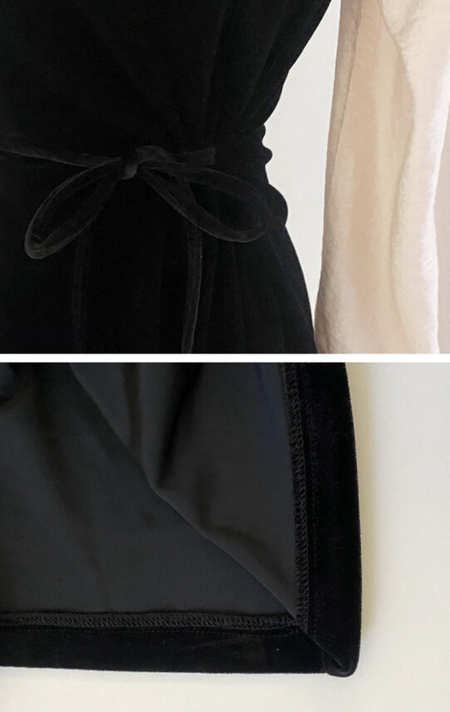 [🍂F/W] Velvet Chiffon Ballet Dress (限量款)