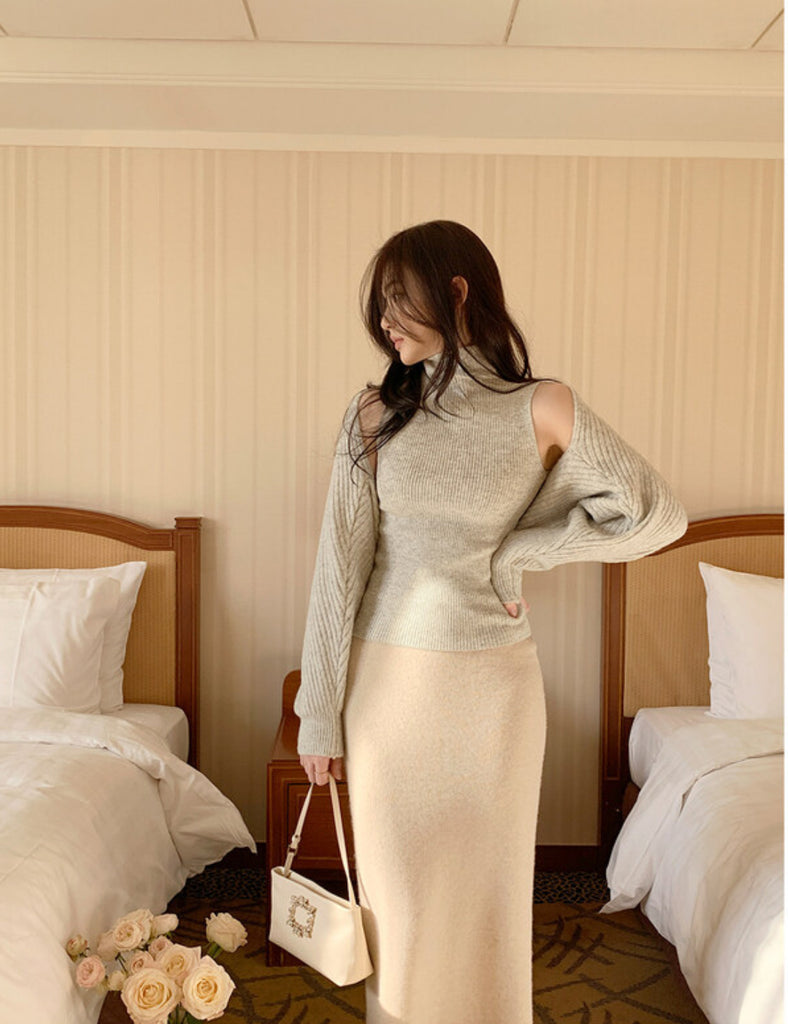 [🍂F/W] Hush Sleeveless & Bolero Cardigan Set