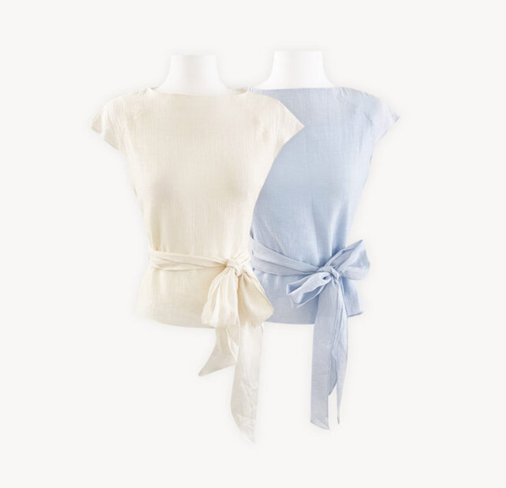 [🌷S/S] Maybean Ribbed Chiffon Blouse