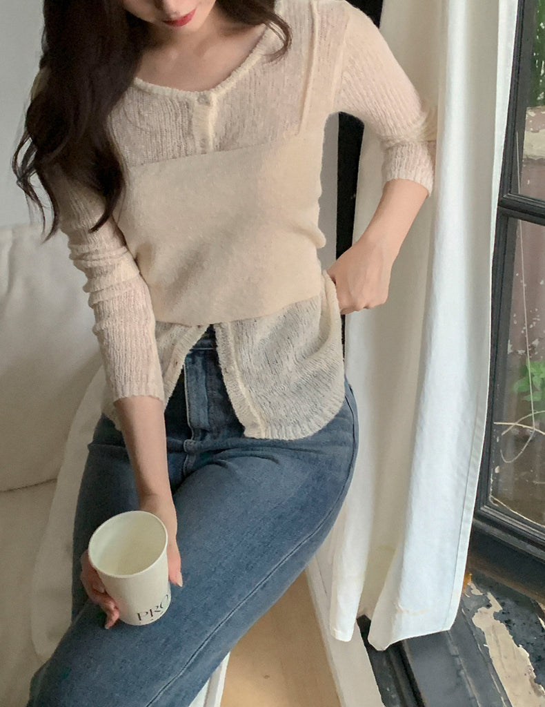 [🍂F/W] Daily Wool Vest Cardigan Set