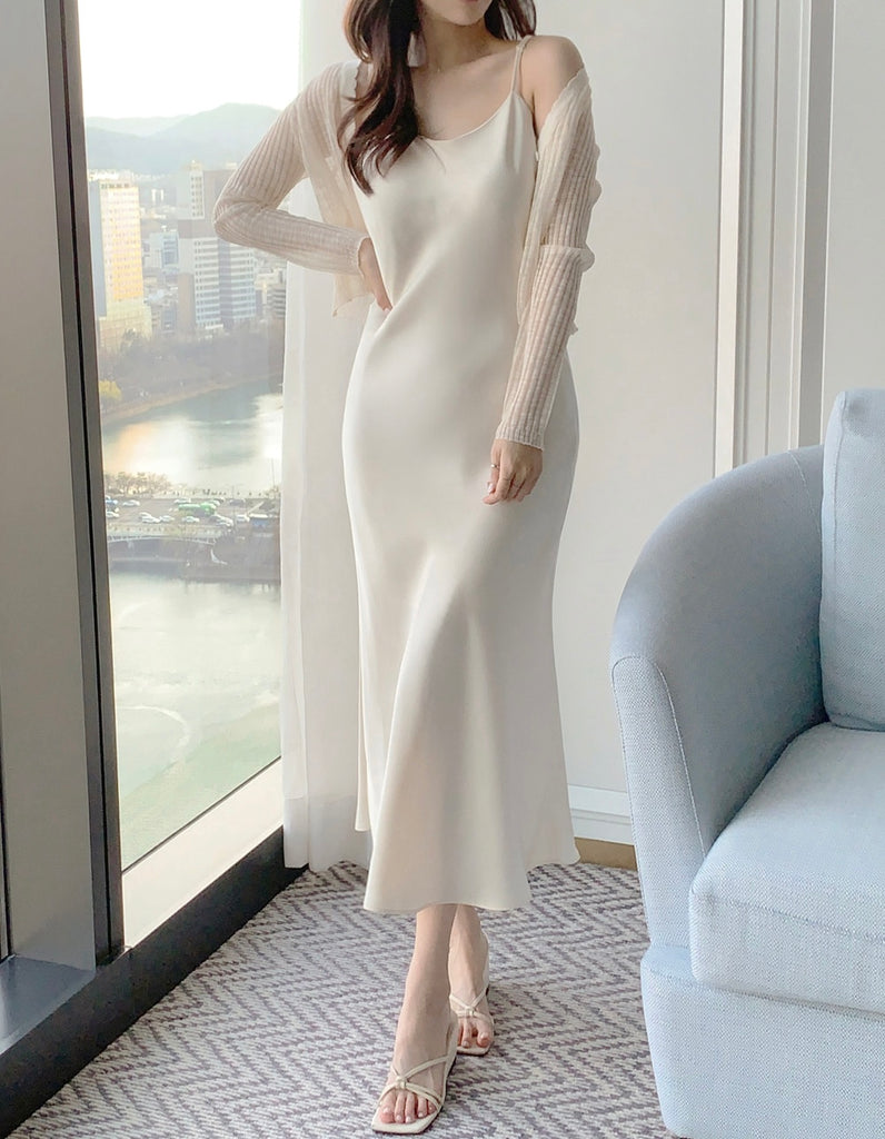 [🌷S/S] Elegant Satin Long Dress