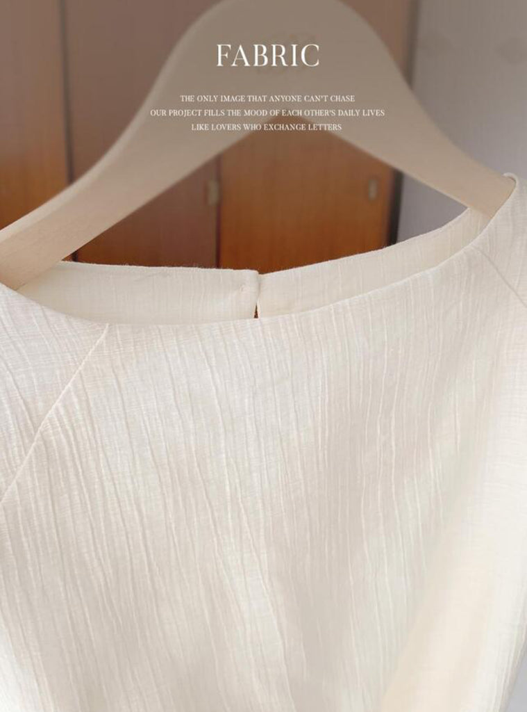 [🌷S/S] Maybean Ribbed Chiffon Blouse