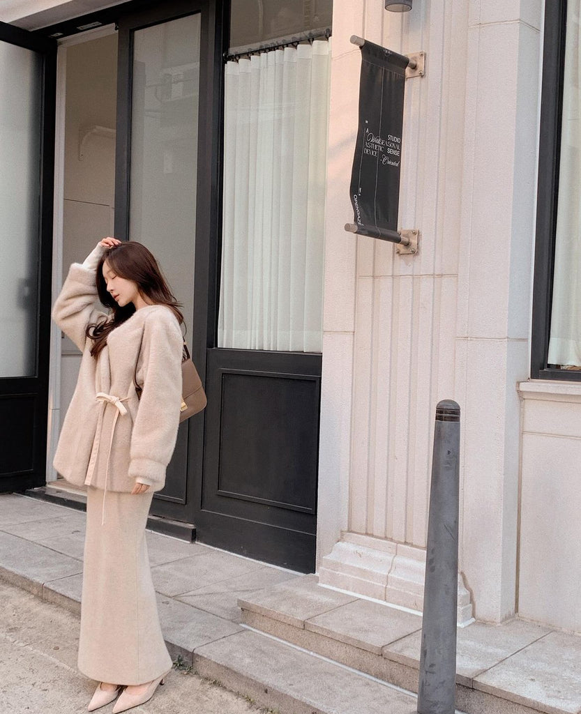 [🍂F/W] Elrose Ribbon Coat