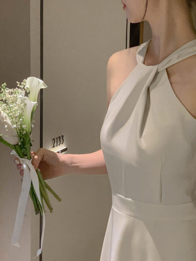 Lante Halter-neck Flared Dress