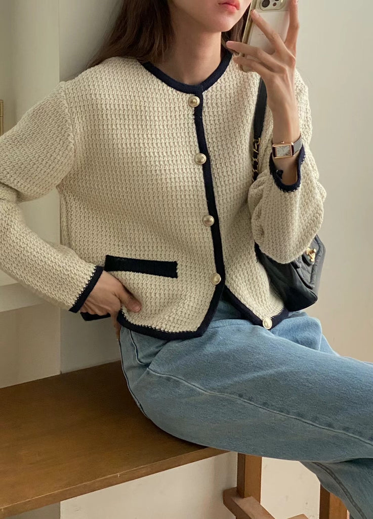 [🌷S/S] Valentine Gold Buttons Cardigan (Pink現貨)