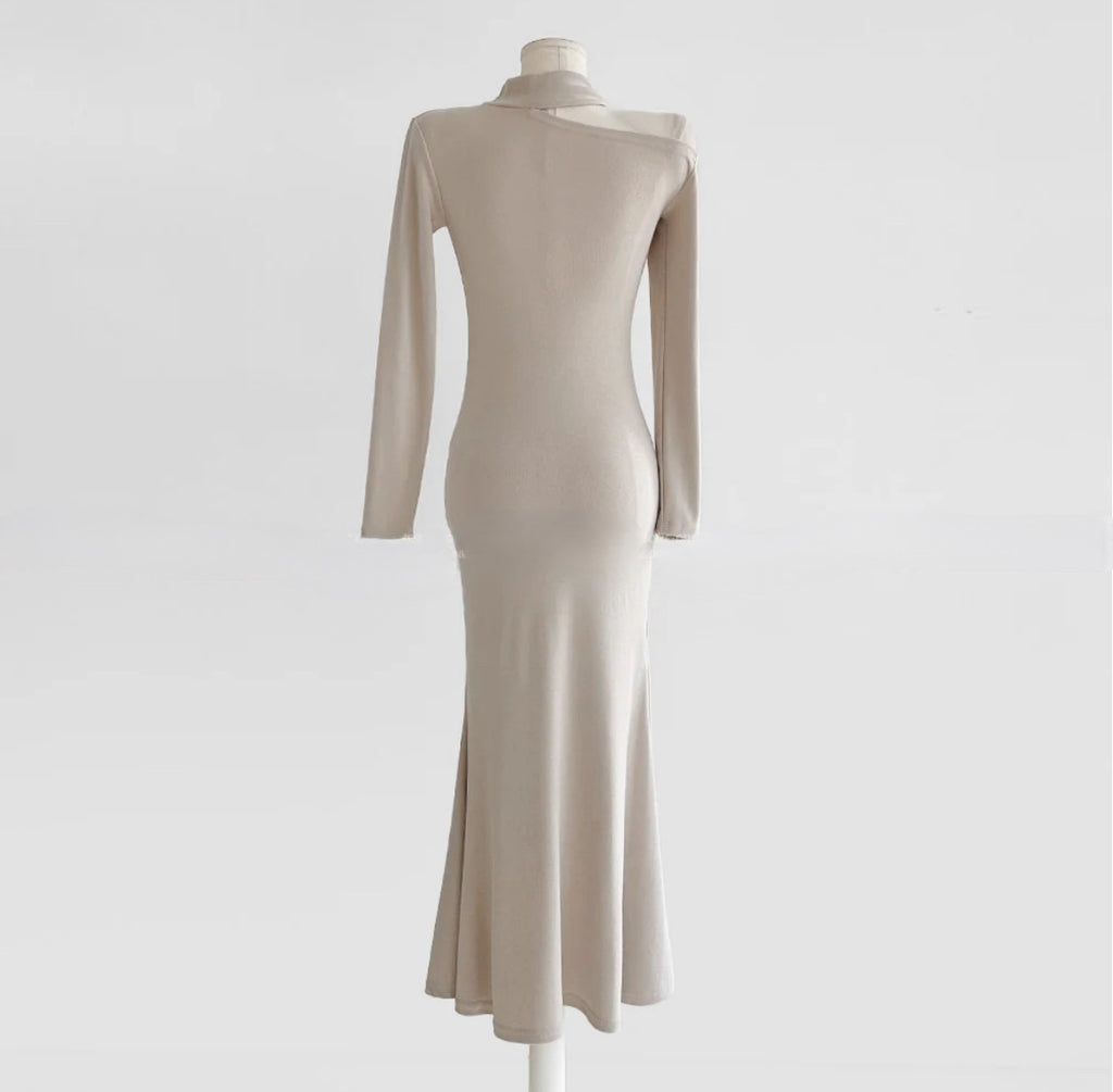 [🍂F/W] Off-shoulder Tie Mermaid Dress