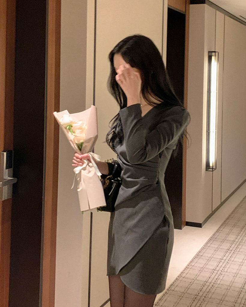 [🍂F/W] Aren Warp Pleated Dress