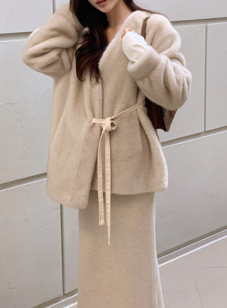 [🍂F/W] Elrose Ribbon Coat