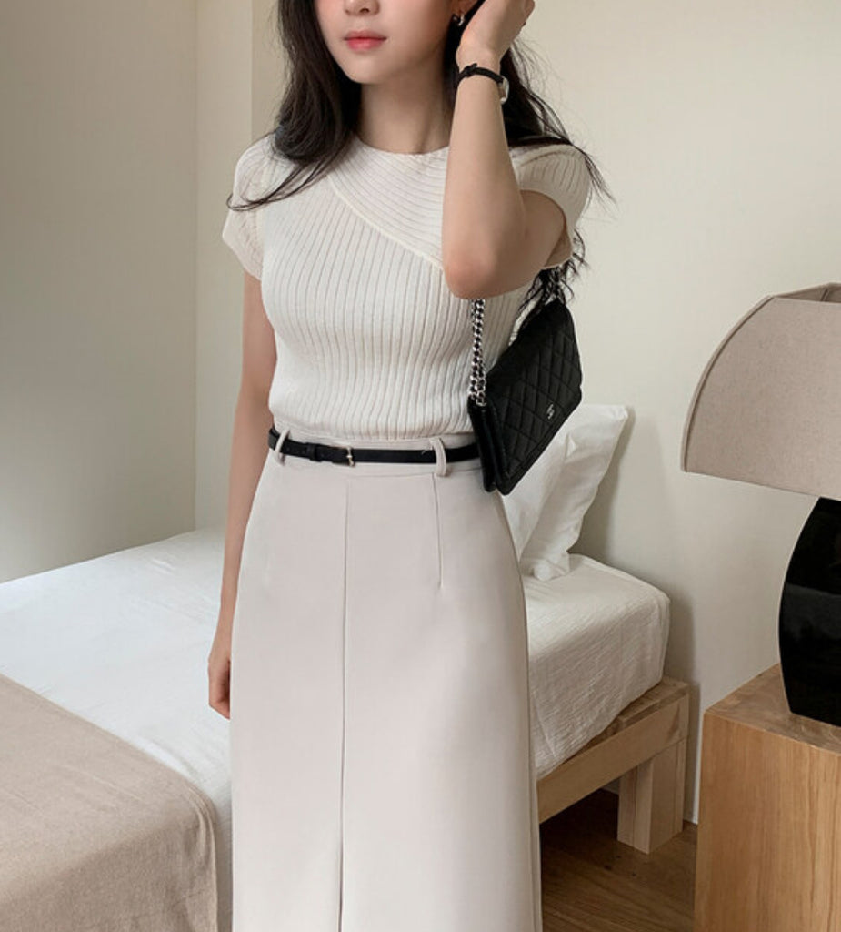 [🕊️SS] Pureda Belt Suit Long Skirt(附腰帶)