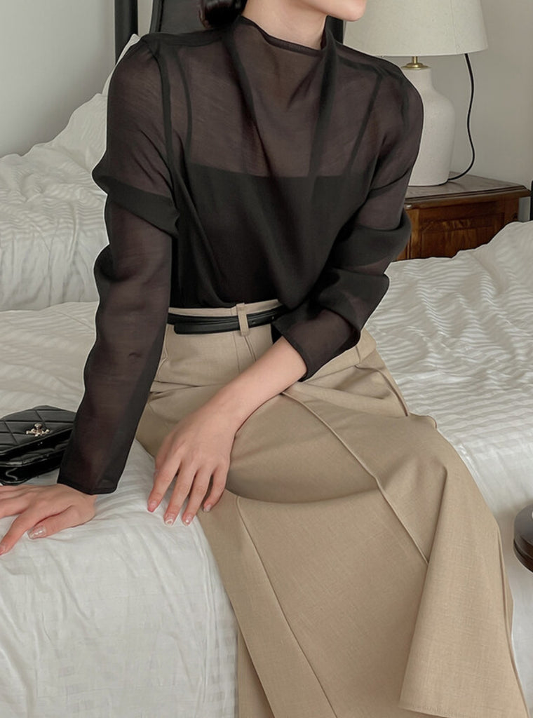 [🍂F/W] Daily Belted Silk Blouse