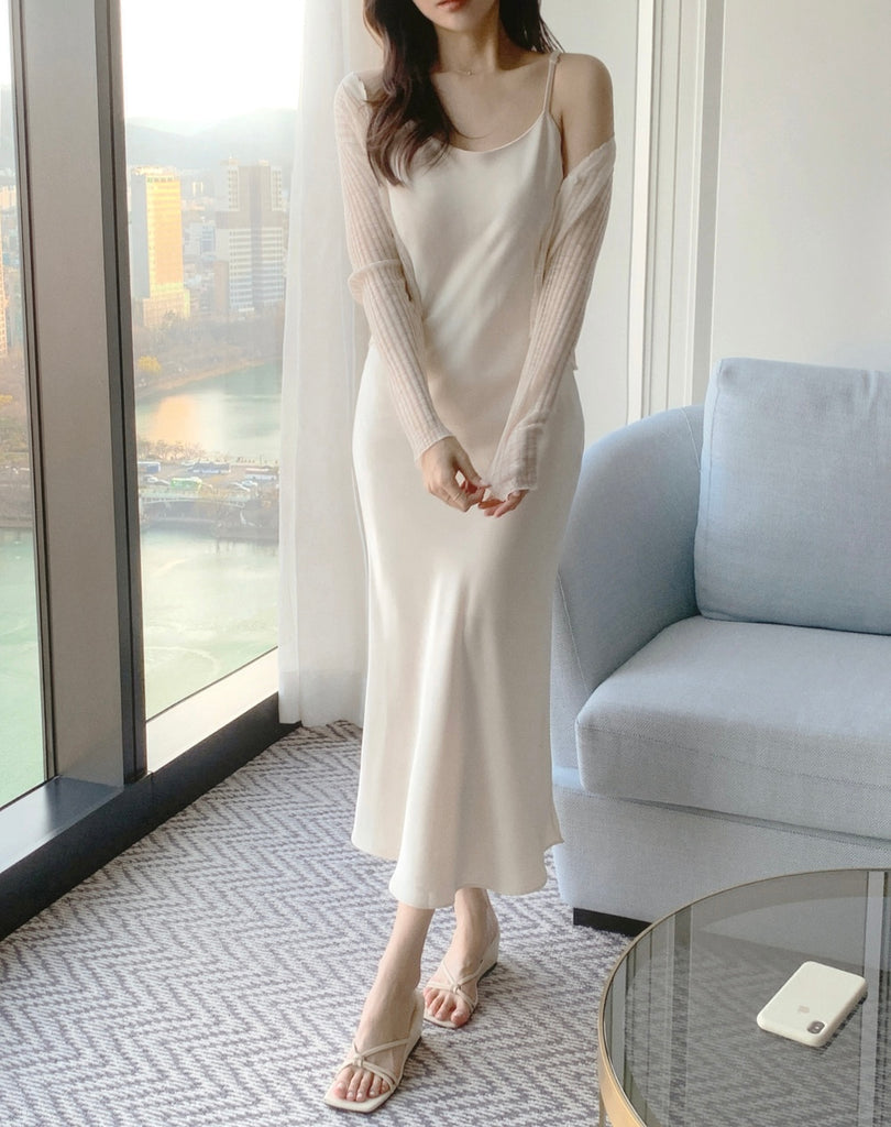 [🌷S/S] Elegant Satin Long Dress