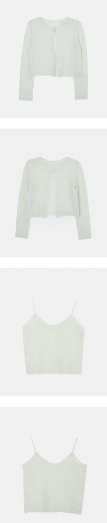 [🌷S/S] Sequinned Cardigan Set