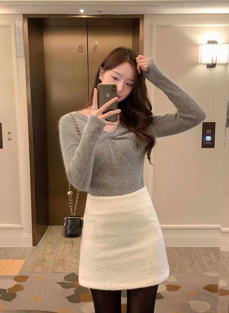 [🍂F/W] Angora Wool Twisted Knit