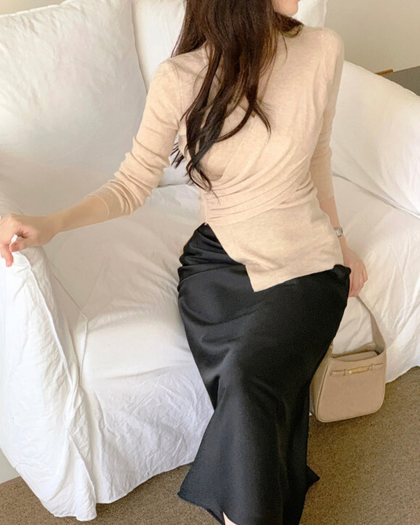 [🍂F/W] Rendezvous Mermaid Satin Skirt