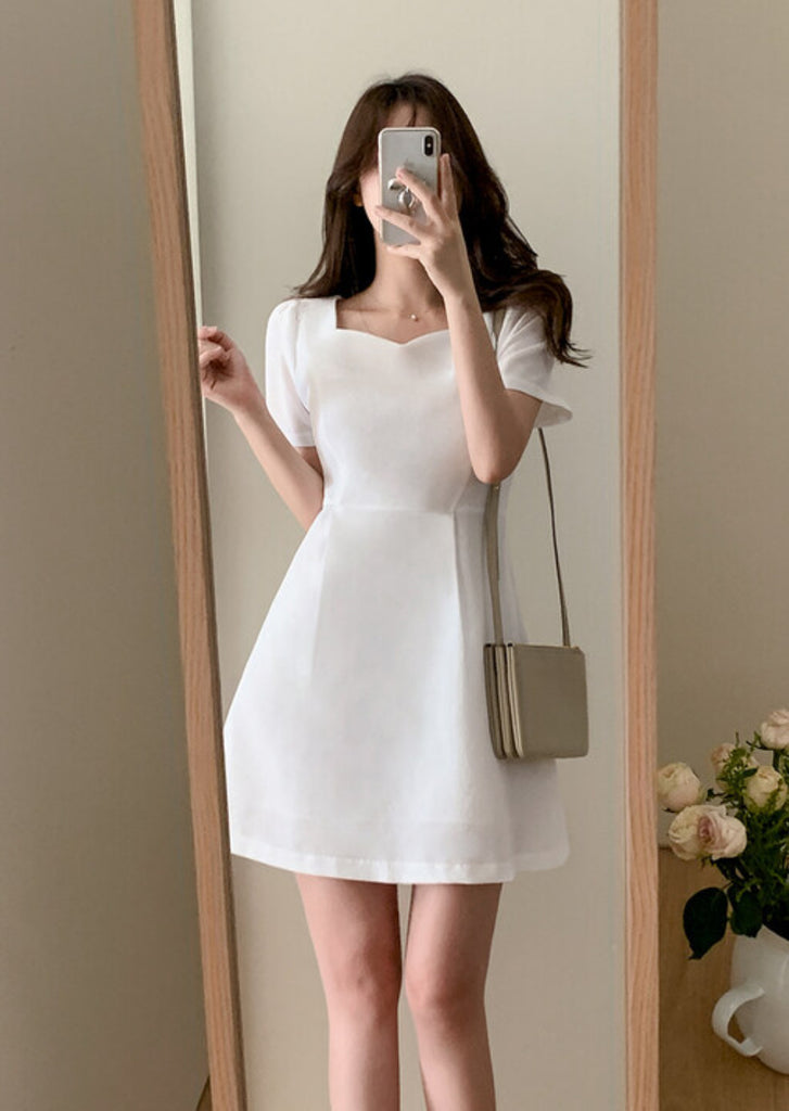 Raum Heart Neck Mini Dress