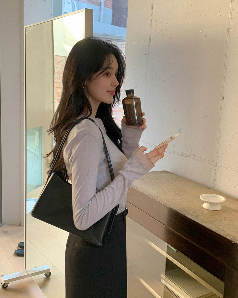 [🍂F/W] Wavy See-through Chiffon Top