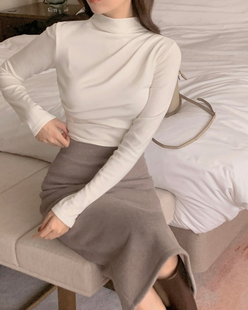 [🍂F/W] Fleece Winter Pleated Tee