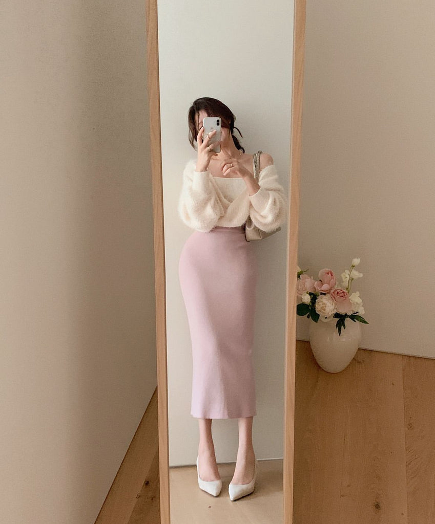 [🍂F/W] Cashmere&Strongwool Knit-skirt🤎PREMIUM