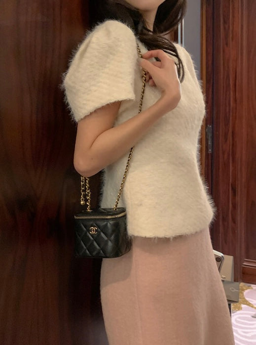 [🍂F/W] Wool H Tweed Long Skirt