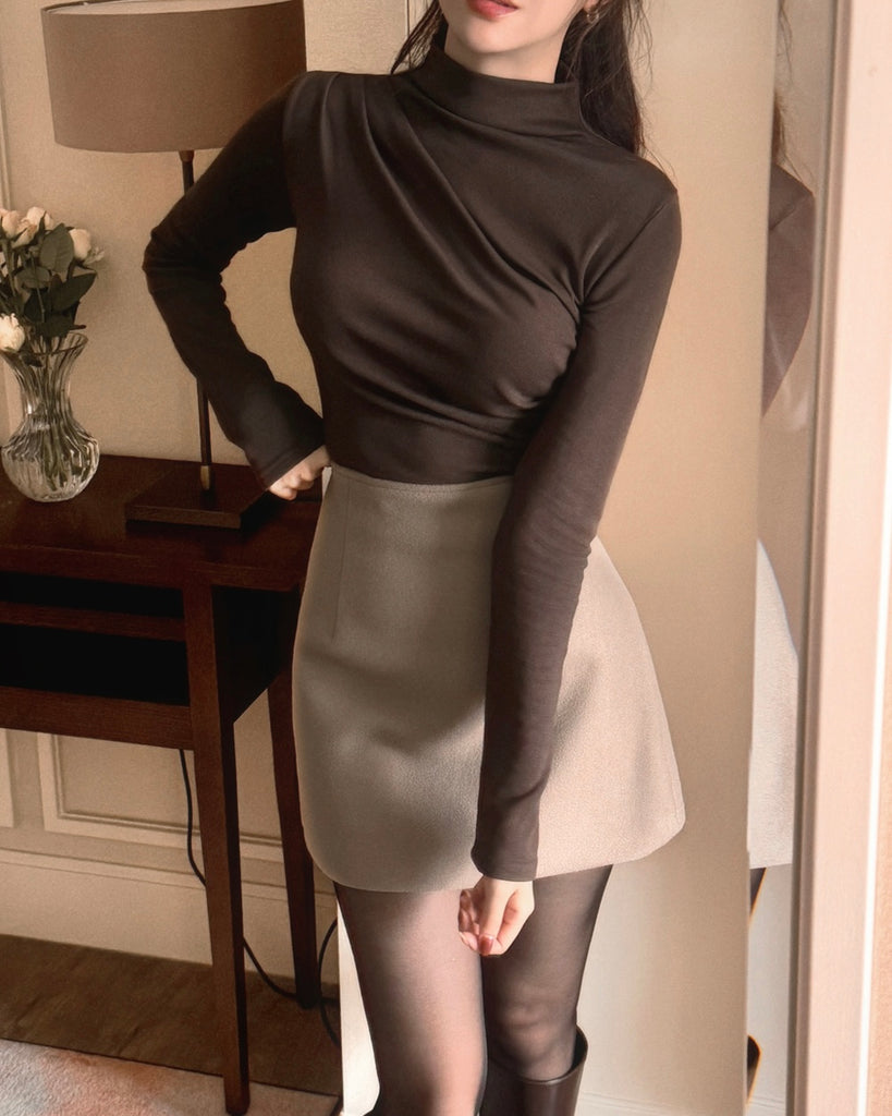 [🍂F/W] Fleece Winter Pleated Tee