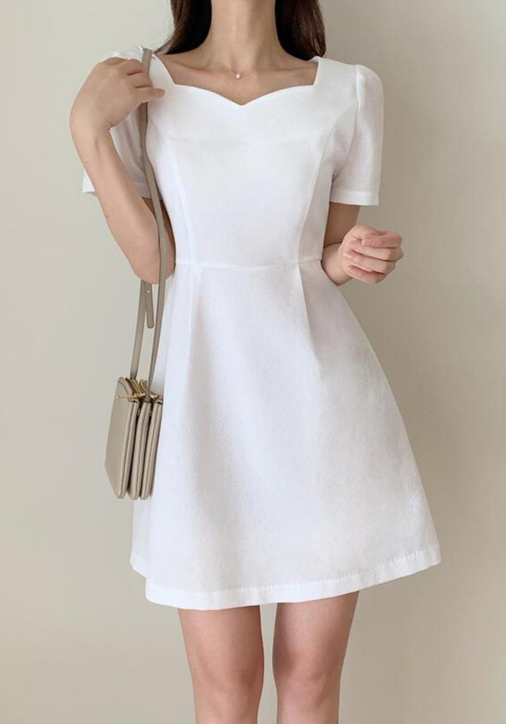 Raum Heart Neck Mini Dress