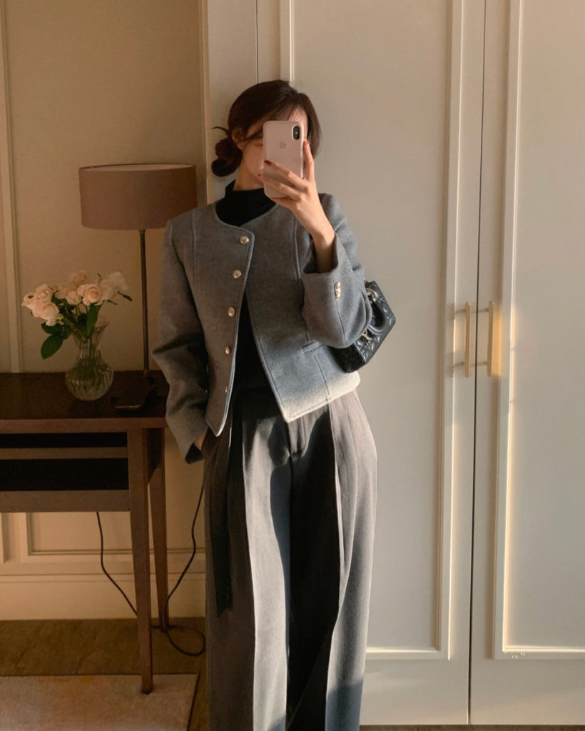 [🍂F/W] Fleece Winter Pleated Tee