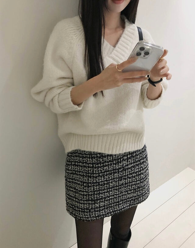 [🍂F/W] Ranita Tweed Mini Skirt