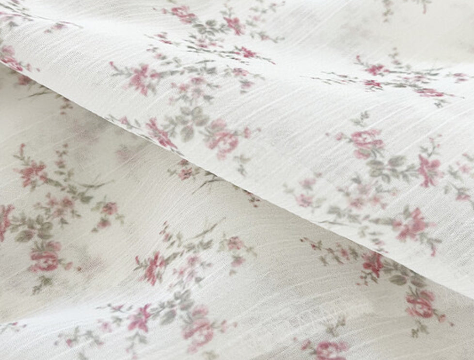 Flowers Chiffon Ruffle Vest