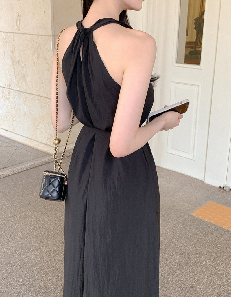 [🌷S/S] Angela V-neck Nylon Long Dress