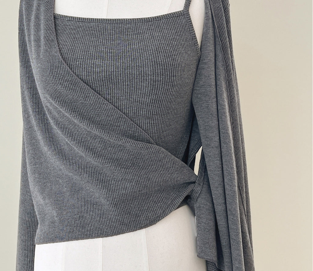 [🍂F/W] Golji Rib Wrap Top