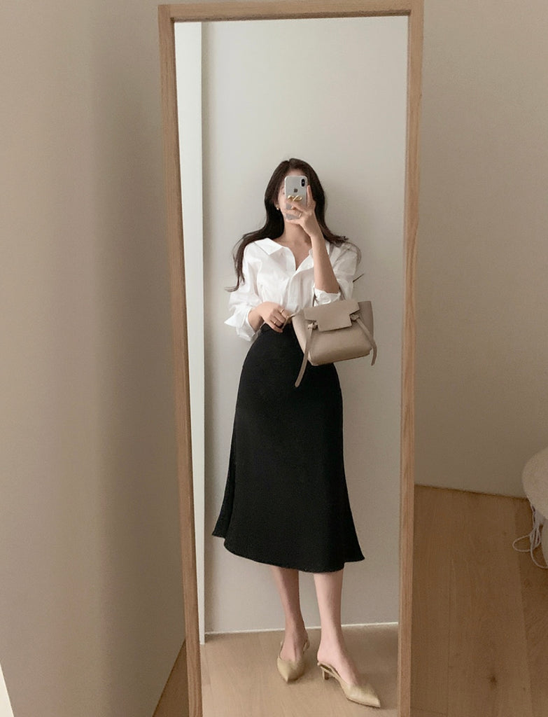 [🍂F/W] PE 4 Seasons Shading Skirt (11色)