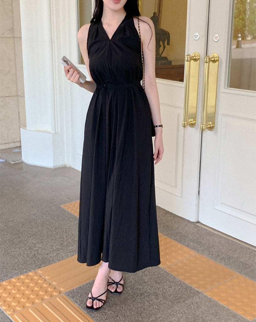 [🌷S/S] Angela V-neck Nylon Long Dress