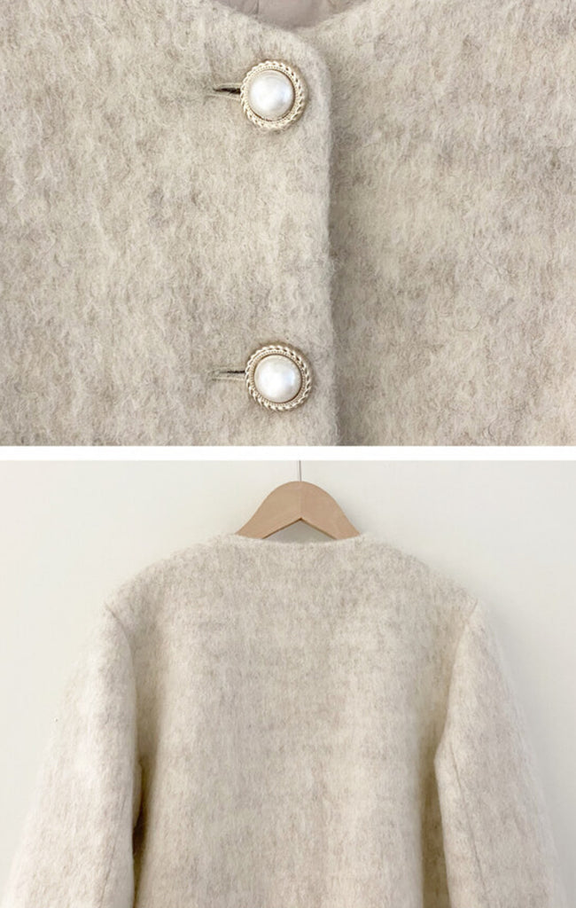 [🍂F/W] Fosley 60 Wool Bouclé Fur Jacket