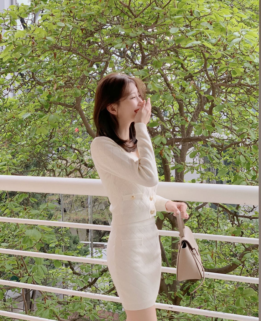 [🌷S/S] Alina Knit Cardigan + Skirt Set