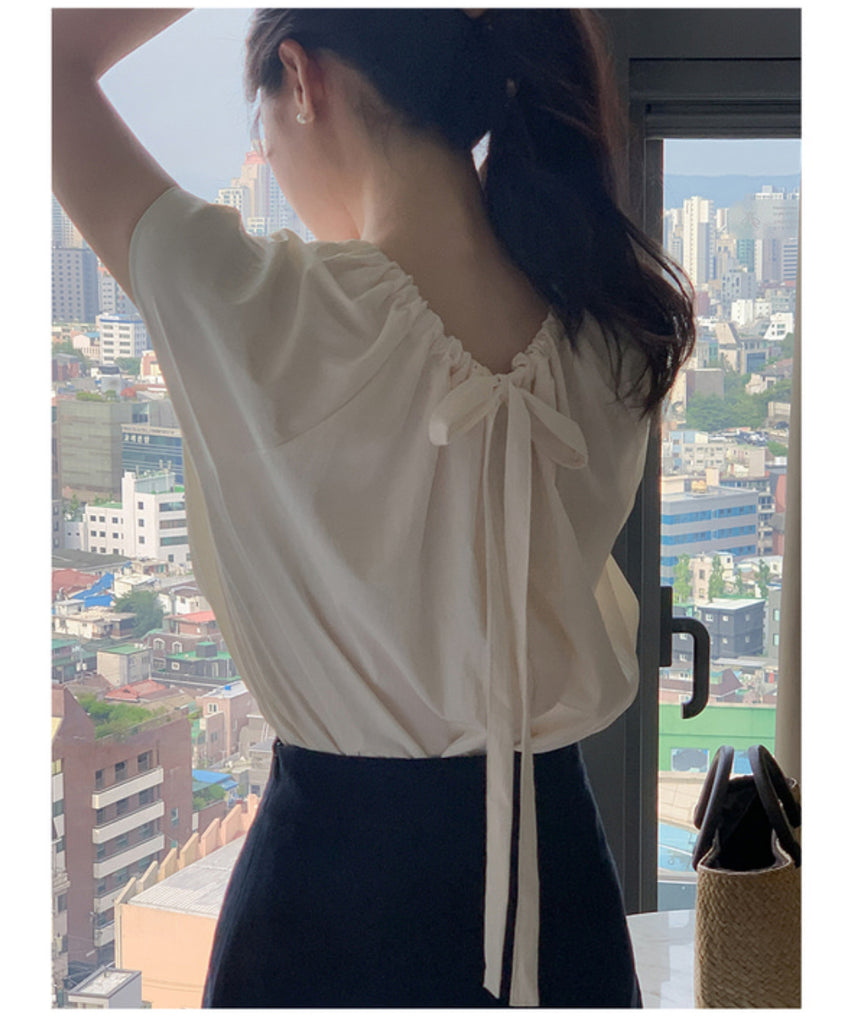 [🕊️SS] Lovely Two-way Ribbon Blouse