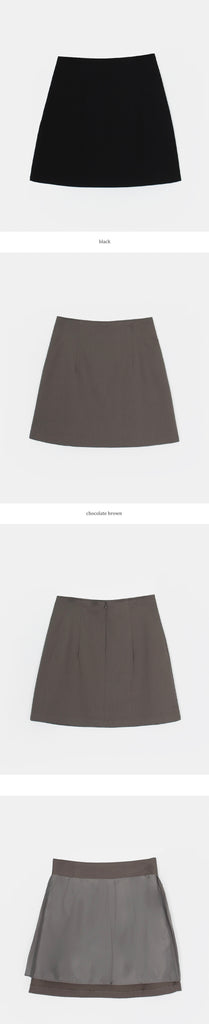 [🍂F/W] Crodi Basic Silk Mini Skirt