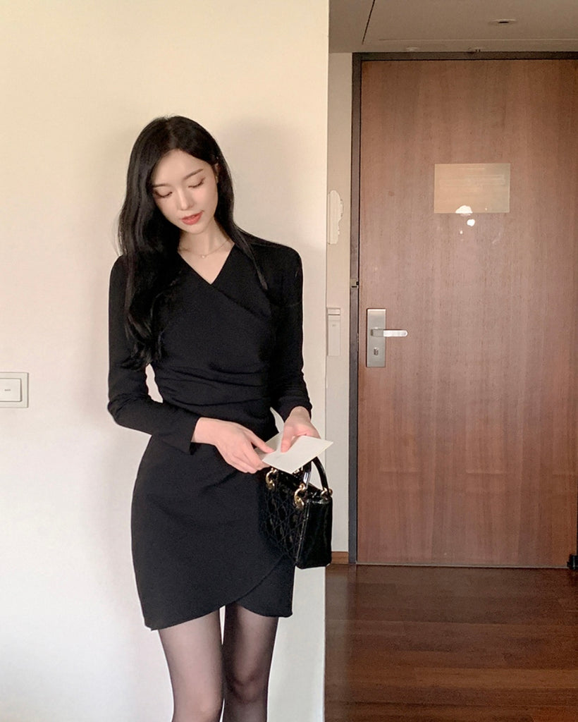 [🍂F/W] Aren Warp Pleated Dress