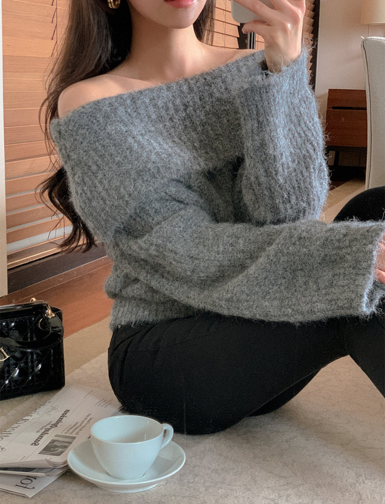 [🍂F/W] Jennie Softly Off-Shoulder Sweater