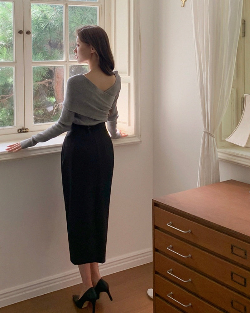 [🍂F/W] Shirring Long Skirt