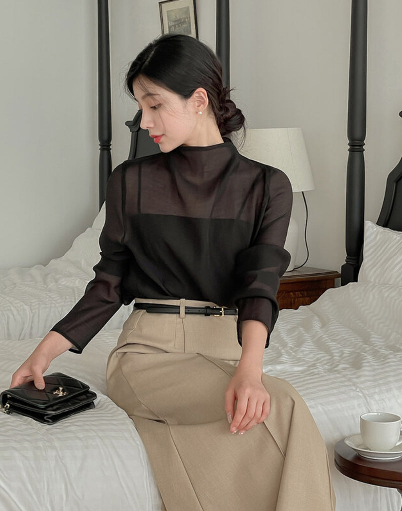 [🍂F/W] Daily Belted Silk Blouse